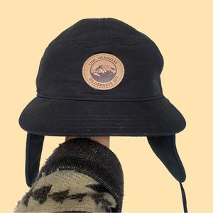 Coal Headwear Wilderness Div Unisex Quilted Earflap Hat Black Medium